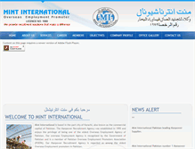 Tablet Screenshot of mintinternational.org